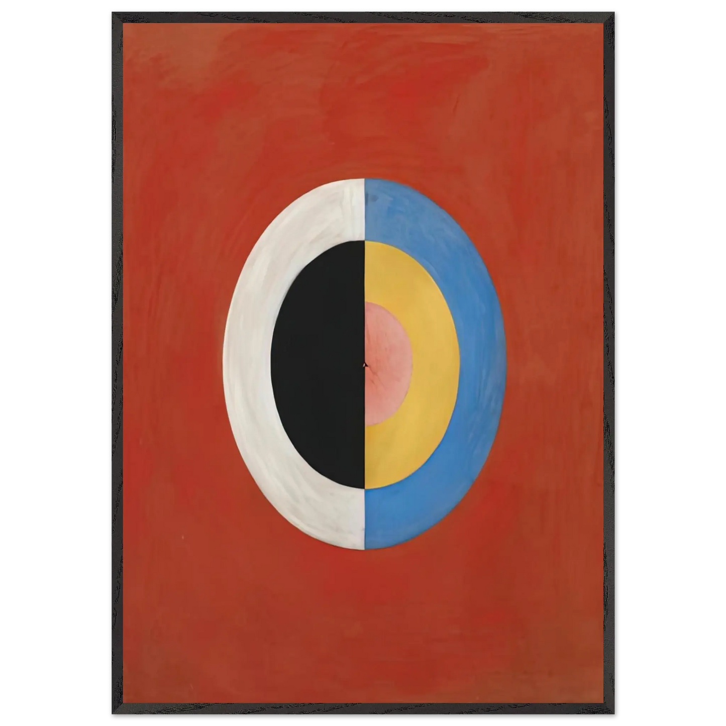 Hilma af Klint - THE SWAN NO 17 1915 0 Wall art - 13x18 cm / 5x7 Inches - Premium Wooden Framed Poster With Fine Art Paper - Wood frame