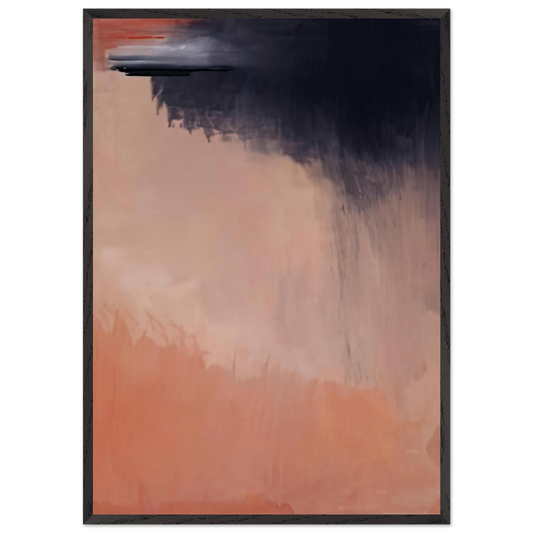 Cloud Burst 2002- - Helen Frankenthaler 70x100 cm / 28x40 inches Framed Art Print – Black Wooden Frame