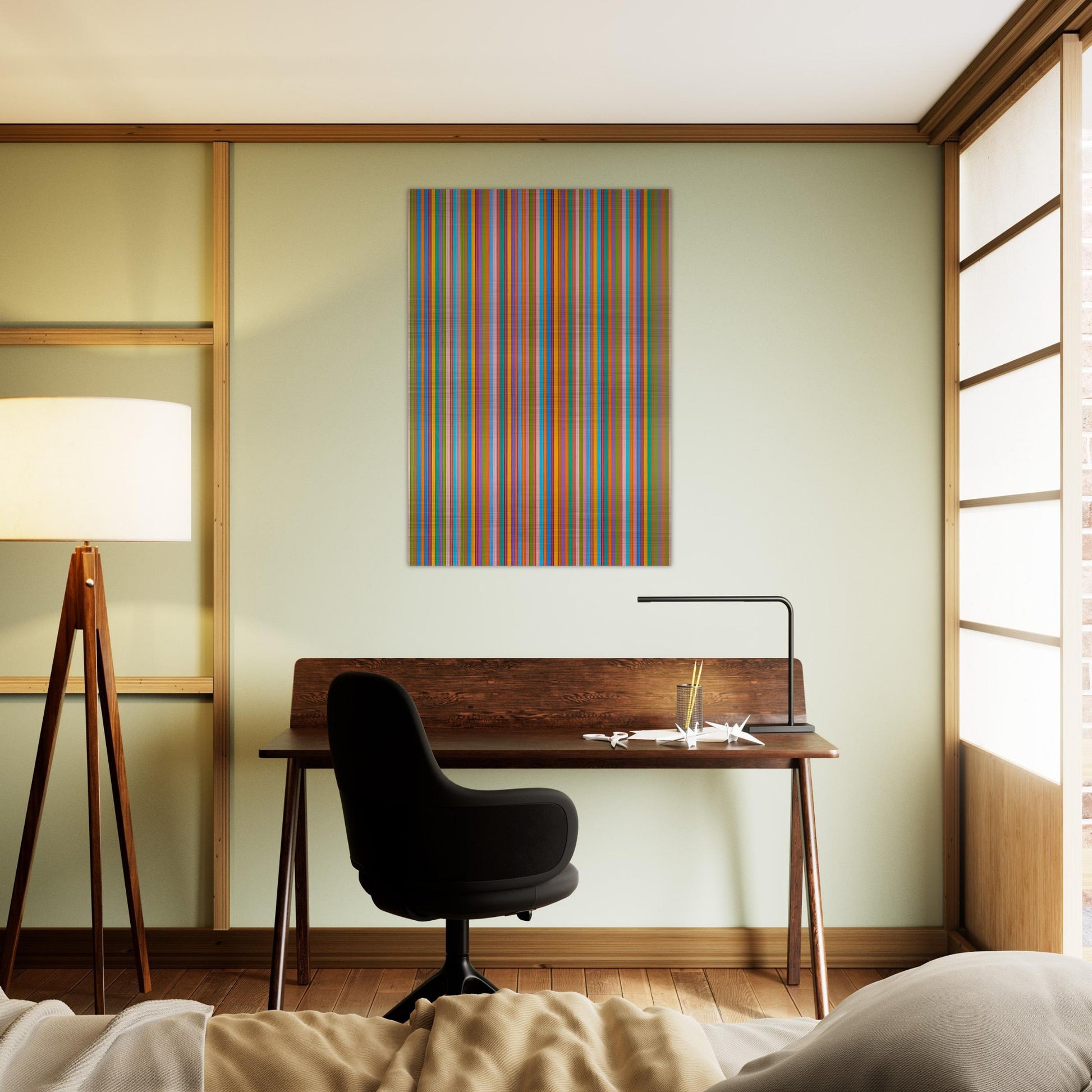 ECCLESIA 1985 - Bridget Riley Brushed Aluminum Print - 70x100 cm / 28x40 inches | Bridget Riley Aluminum Print | Bridget Riley Prints