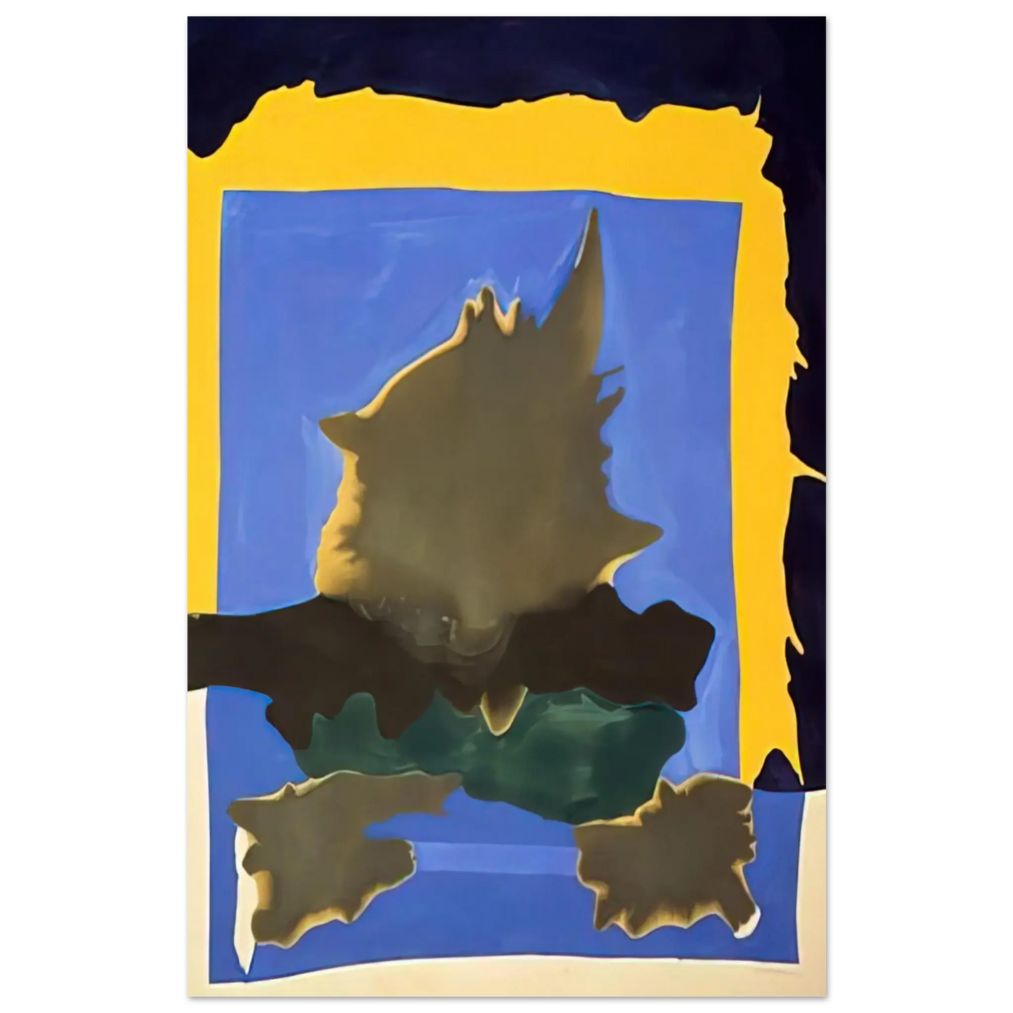 Helen Frankenthaler - Interior Landscape - 1964 Wall art - 21x29.7 cm / 8x12" - Fine Art Poster - -