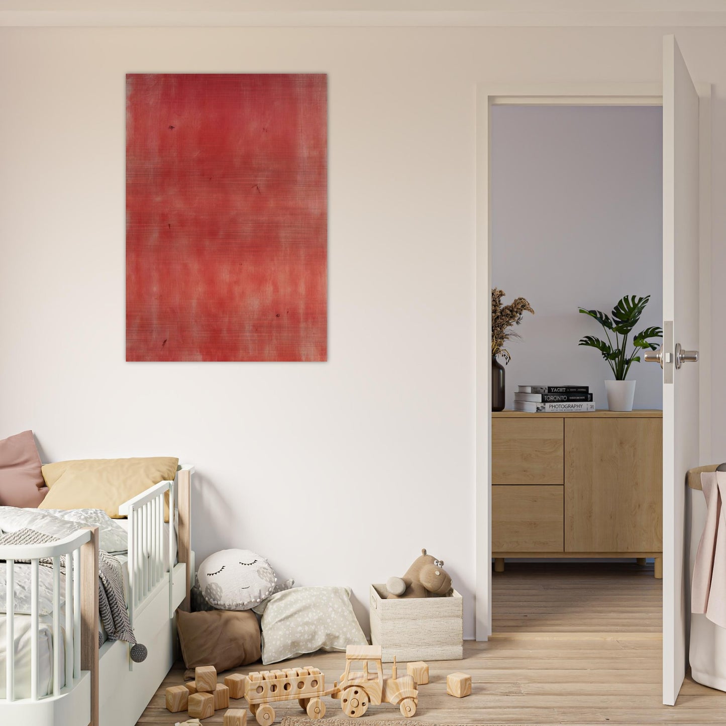 Avondrood evening Glow - 1992 - Raoul De Keyser Brushed Aluminum Print - 70x100 cm / 28x40 inches | Raoul De Keyser Aluminum Print | Raoul De Keyser Prints