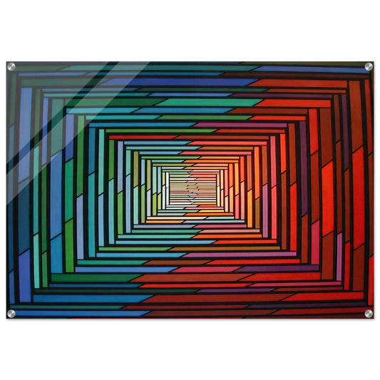 No – Stop - 1996 - Piero Dorazio Acrylic Print - 70x100 cm / 28x40″ inches