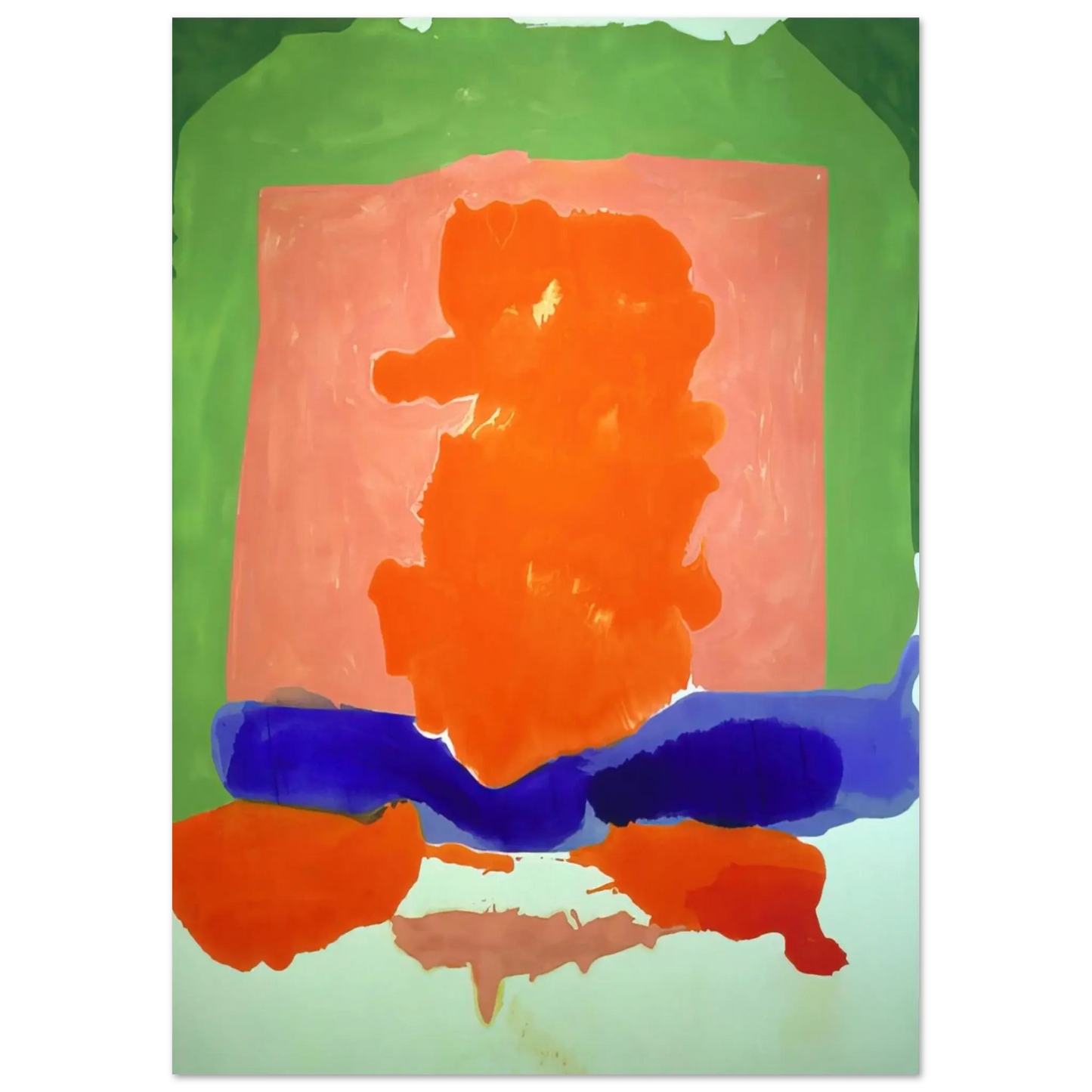Helen Frankenthaler - Small s Paradise - 1964 Wall art - 13x18 cm / 5x7 Inches - Premium Wooden Framed Poster With Fine Art Paper - Black frame