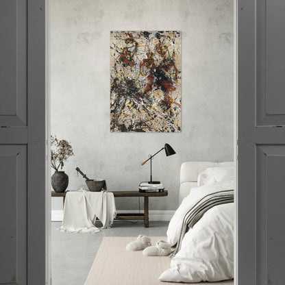 NUMBER 12 1949 - Jackson Pollock Brushed Aluminum Print - 70x100 cm / 28x40 inches | Jackson Pollock Aluminum Print | Jackson Pollock Prints