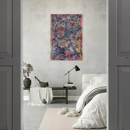 PATTERN - Jackson Pollock Brushed Aluminum Print - 70x100 cm / 28x40 inches | Jackson Pollock Aluminum Print | Jackson Pollock Prints