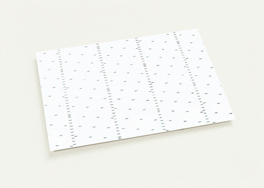 Every 15 cms, every 16 cms dash of one cm long - 1974 By Francois Morellet Pack of 10 Post Cards | Francois Morellet Post Cards | A6 (10.5 x 14.8 cm) - 4.1 x 5.8 inches