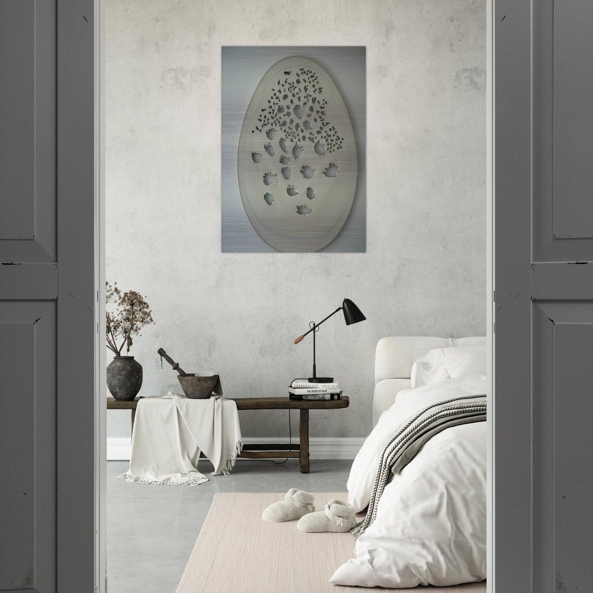 Concept Spatiale - 1963 - Lucio Fontana Brushed Aluminum Print - 70x100 cm / 28x40 inches | Lucio Fontana Aluminum Print | Lucio Fontana Prints