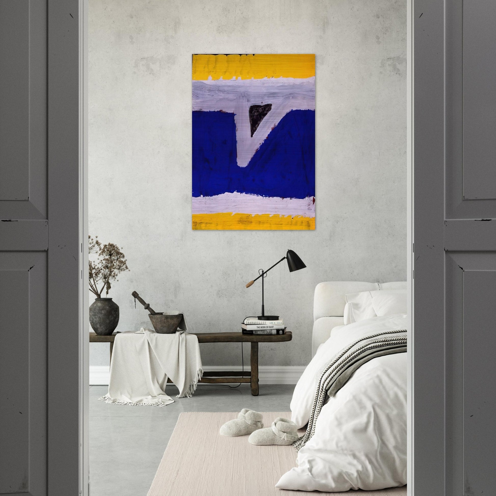 Untitled  G-60-06  - Al Held Brushed Aluminum Print - 70x100 cm / 28x40 inches | Al Held Aluminum Print | Al Held Prints