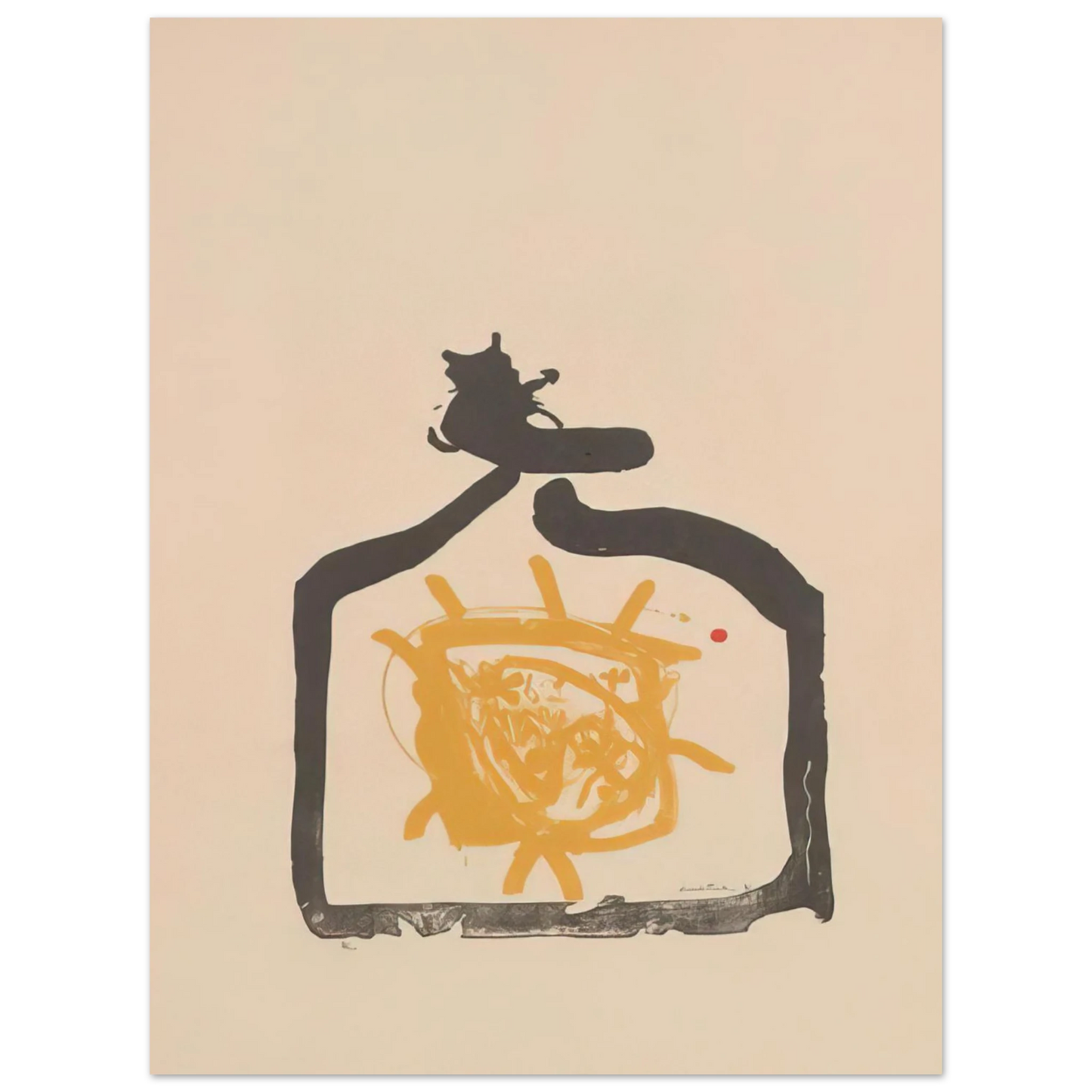 Helen Frankenthaler - May 26th Backwards - 1961 Wall art - 30x40 cm / 12x16 inches - Premium Wooden Framed Poster With Fine Art Paper-canvas - White frame