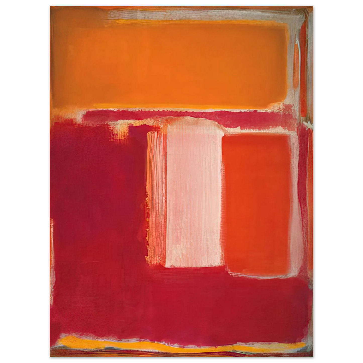 Mark Rothko - Yellow, Cherry, Orange - 1947 Wall Art - 21x29.7 cm / 8x12" - Fine Art Poster - -