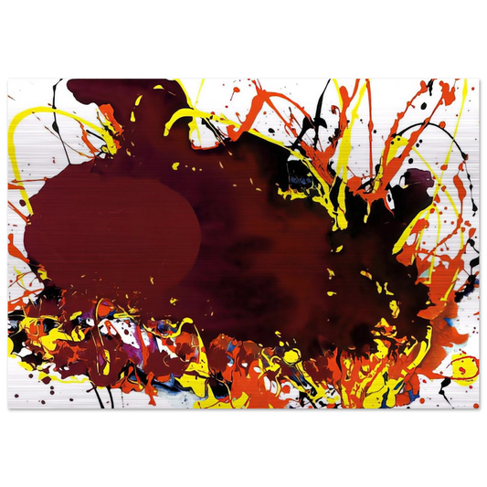 Untitled  SFP94-139  SFF 1809  - Sam Francis Brushed Aluminum Print - 70x100 cm / 28x40 inches | Sam Francis Aluminum Print | Sam Francis Prints