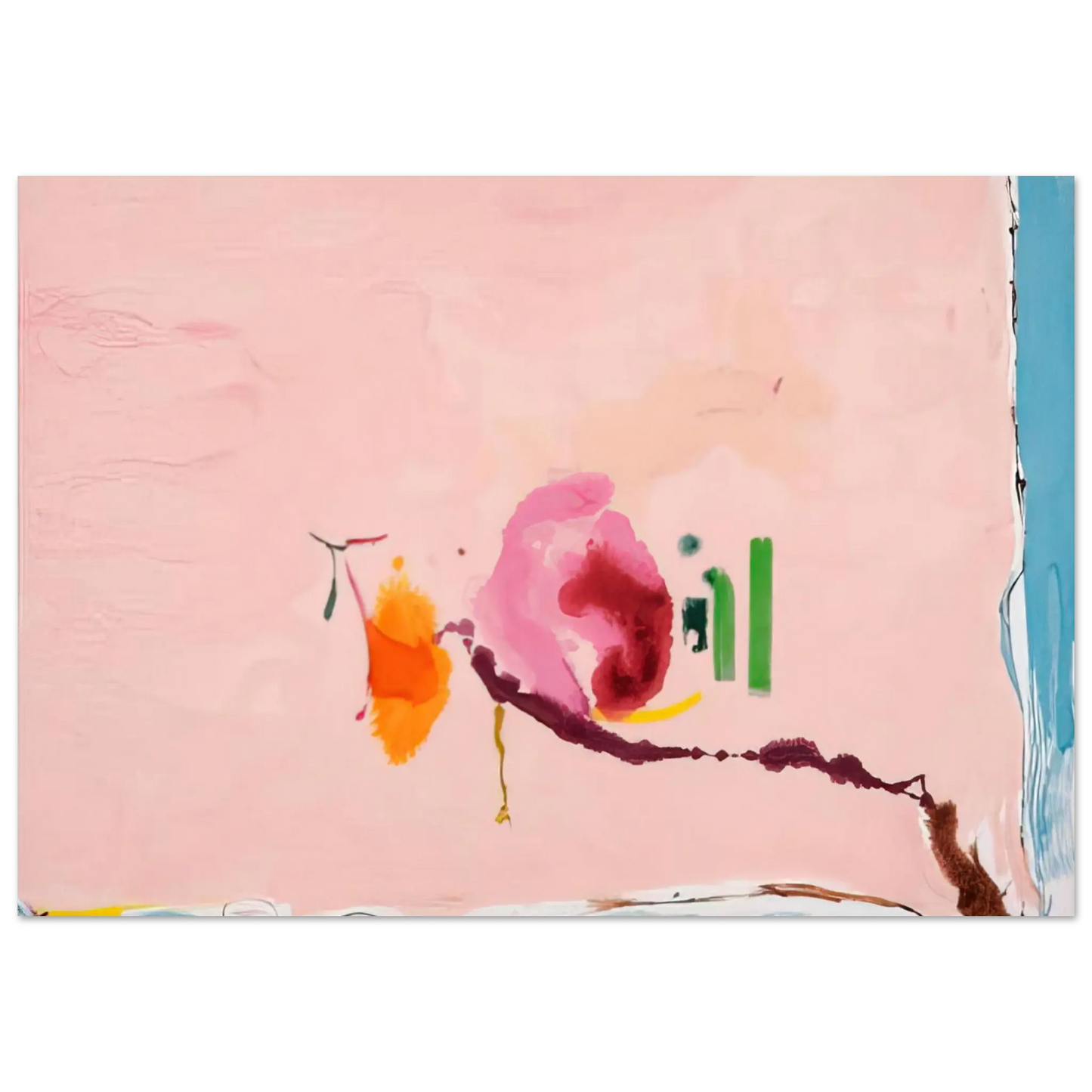 Helen Frankenthaler - Flirt - 1995 Wall art - 13x18 cm / 5x7 inches - Fine Art Poster - -