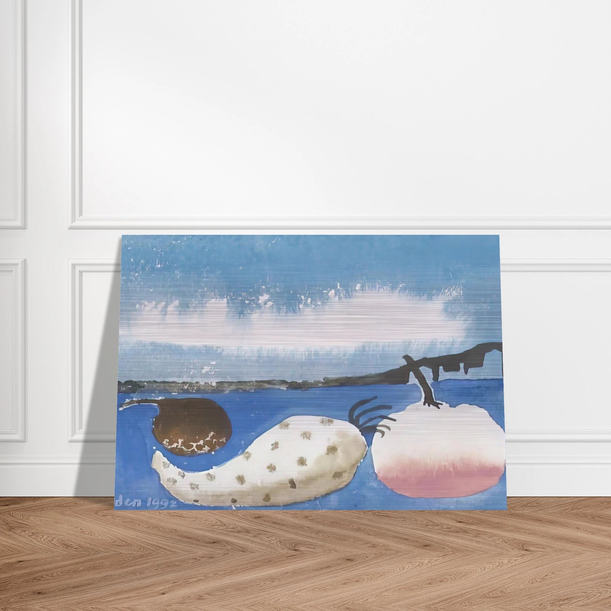 Fruit by the shore - 1992 - Mary Fedden Brushed Aluminum Print - 70x100 cm / 28x40 inches | Mary Fedden Aluminum Print | Mary Fedden Prints