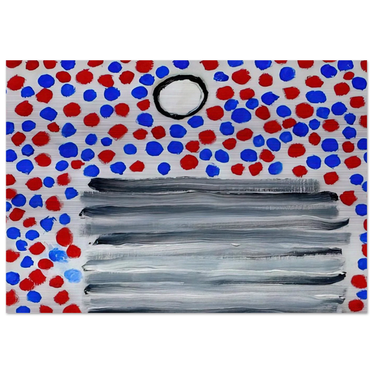 Spots - 1967 - Forrest Bess Brushed Aluminum Print - 70x100 cm / 28x40 inches | Forrest Bess Aluminum Print | Forrest Bess Prints
