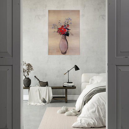 BOUQUET OF FLOWERS 2 - Odilon Redon Brushed Aluminum Print - 70x100 cm / 28x40 inches | Odilon Redon Aluminum Print | Odilon Redon Prints