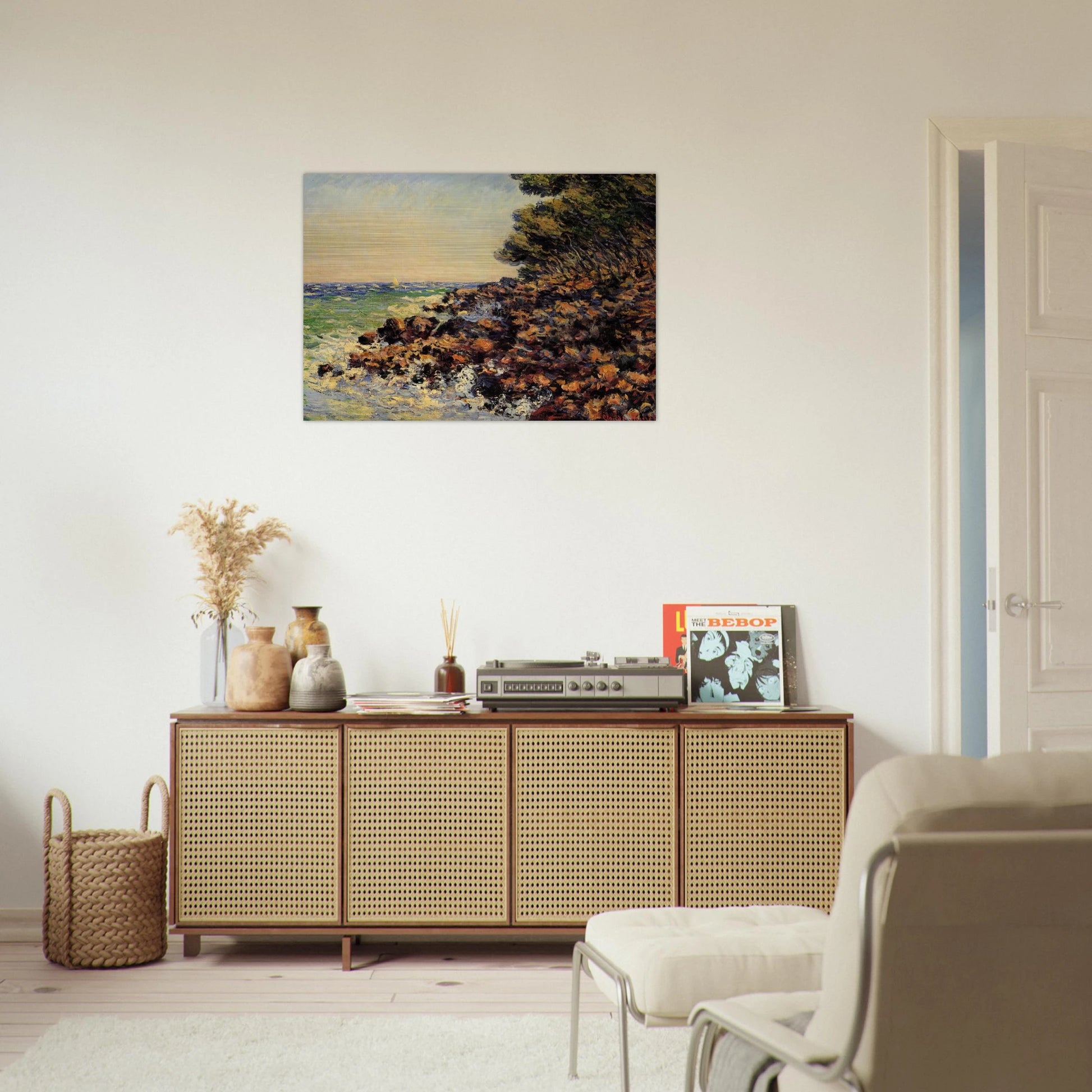 Cap Martin - claude monet Brushed Aluminum Print - 70x100 cm / 28x40 inches | claude monet Aluminum Print | claude monet Prints