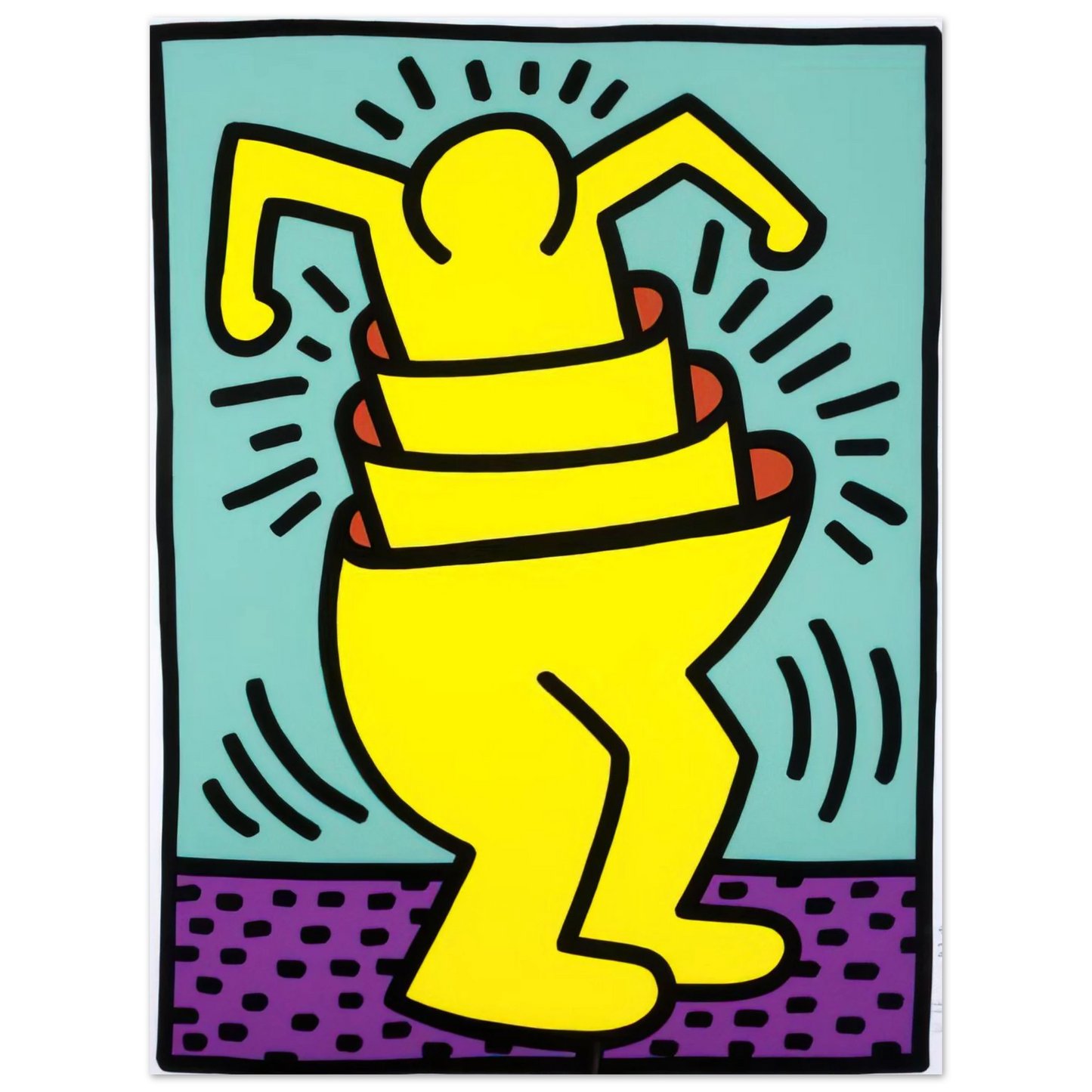 Keith Haring - UNTITLED 1989  75x100 cm / 30x40inches Fine Art Poster