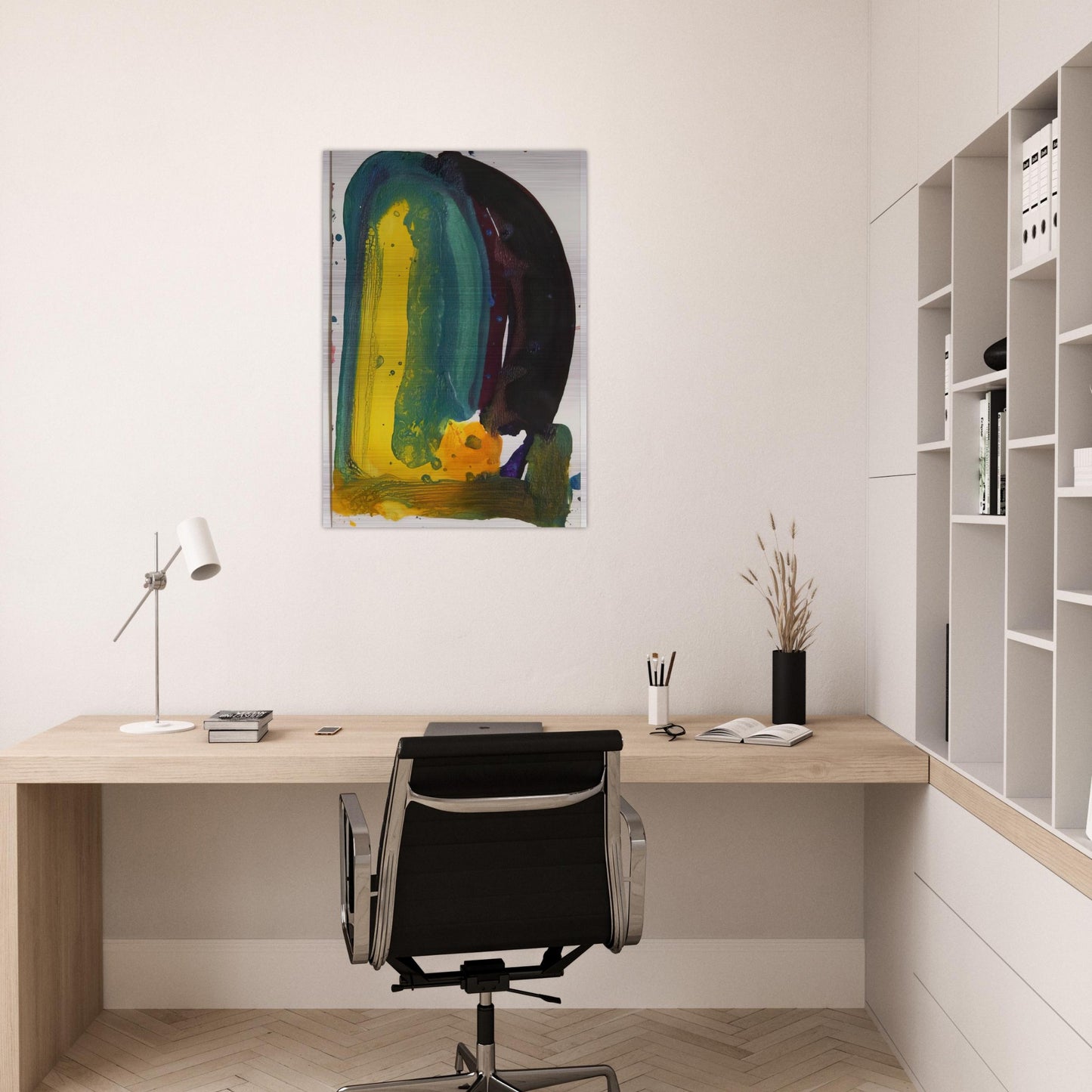 Sculpture Drawing, SF64-571 - Sam Francis Brushed Aluminum Print - 70x100 cm / 28x40 inches | Sam Francis Aluminum Print | Sam Francis Prints