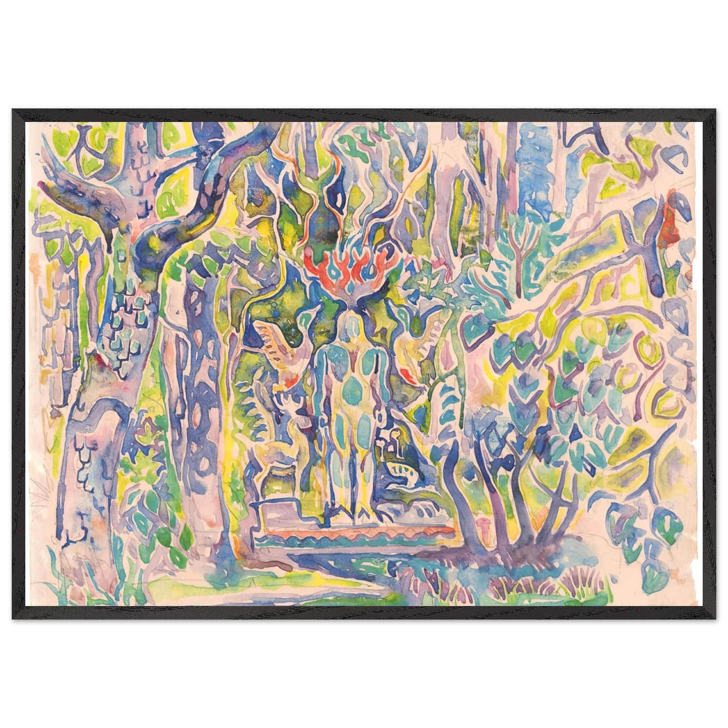 Walter Inglis Anderson - Walter Anderson Wall art - 20x25 cm / 8x10 inches - Premium Wooden Framed Poster With Fine Art Paper-canvas - Wood frame