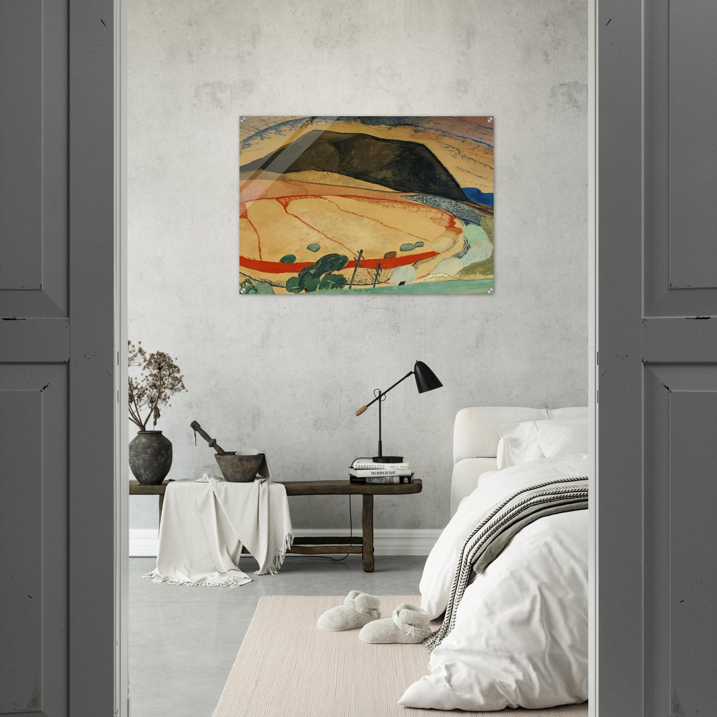 Black Mountain - 1931 - Grace Cossington Smith Acrylic Print - 70x100 cm / 28x40″ inches | Grace Cossington Smith Wall Art | Grace Cossington Smith Prints