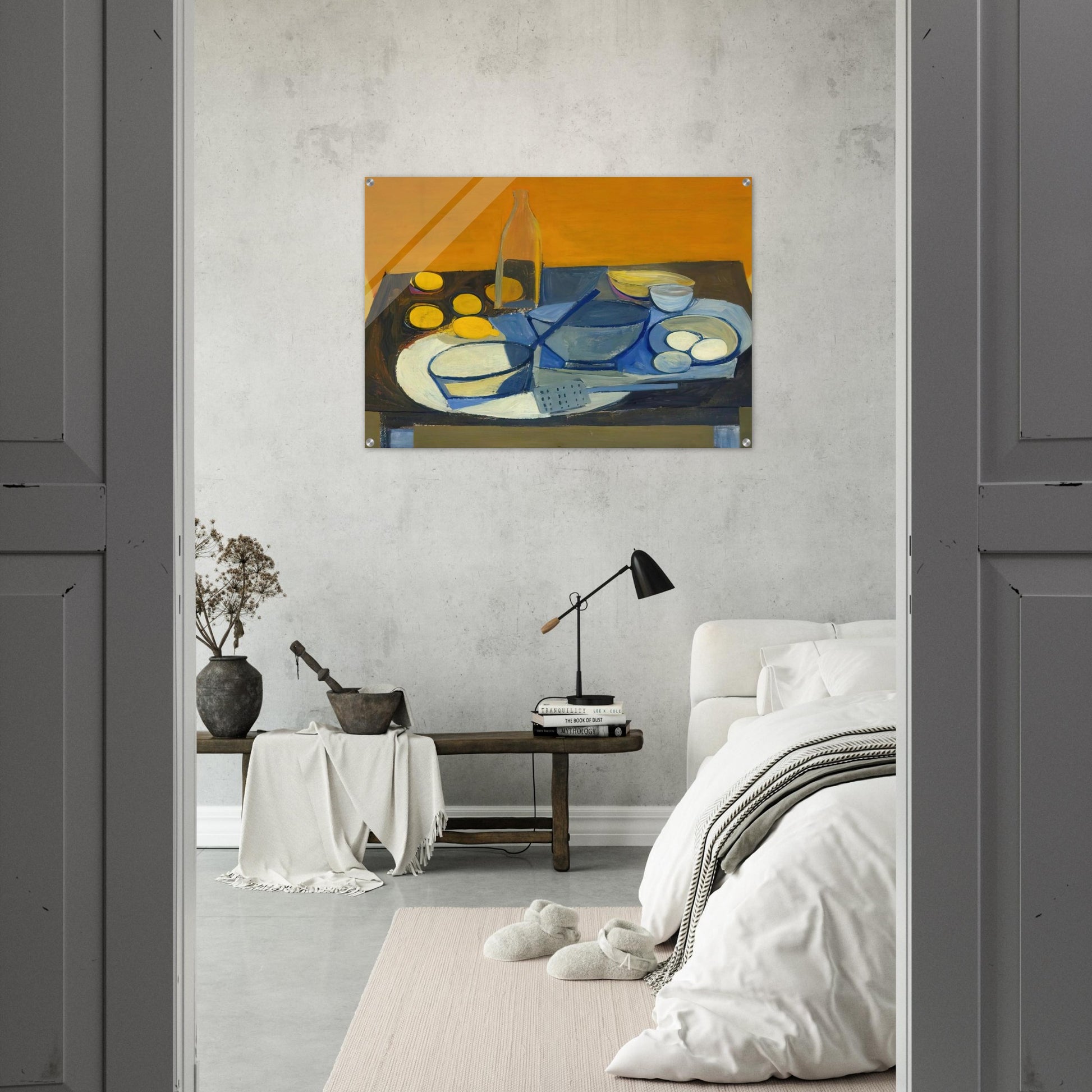 Kitchen Still Life - 1948 - William Scott Acrylic Print - 70x100 cm / 28x40″ inches | William Scott Wall Art | William Scott Prints
