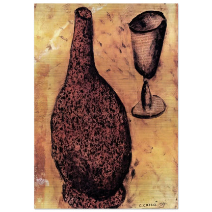 IL FIASCO 1915 - Carlo Carra Brushed Aluminum Print - 70x100 cm / 28x40 inches | Carlo Carra Aluminum Print | Carlo Carra Prints