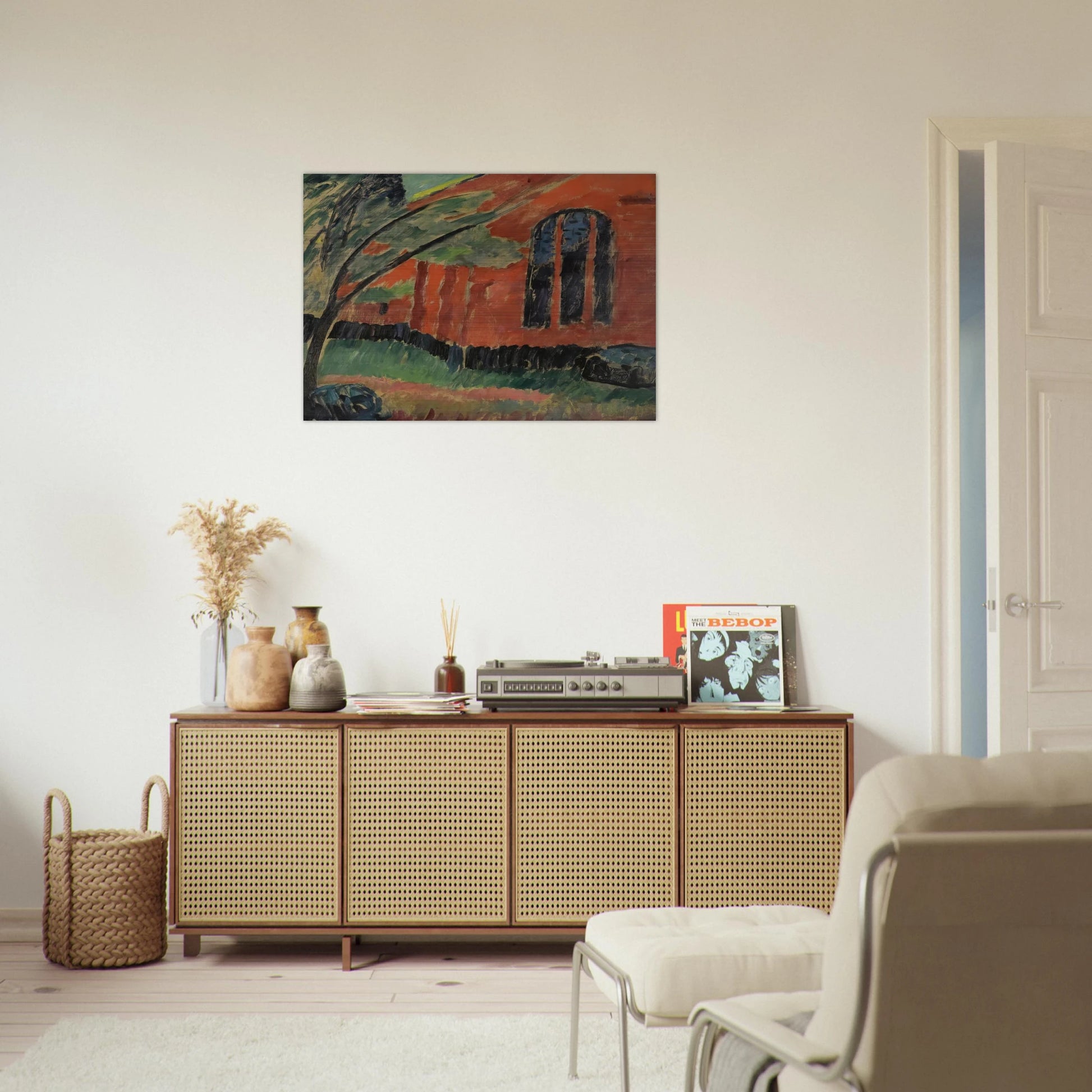 THE CHURCH IN PREROW 1911 - Alexej von Jawlensky Brushed Aluminum Print - 70x100 cm / 28x40 inches | Alexej von Jawlensky Aluminum Print | Alexej von Jawlensky Prints