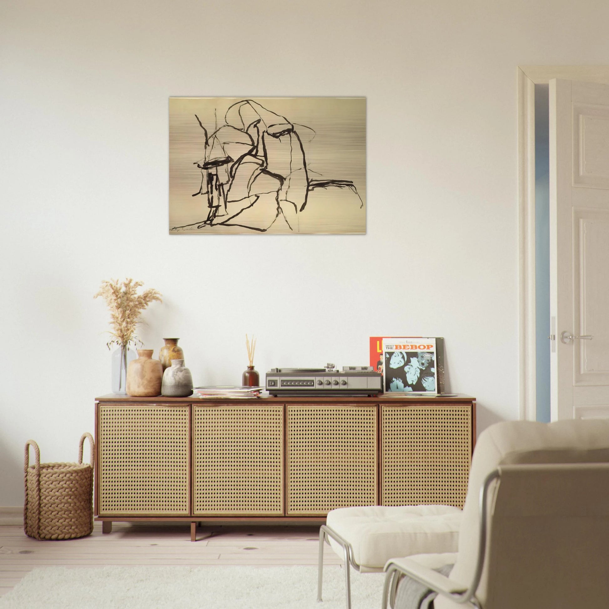 CELEBRATION - Philip Guston Brushed Aluminum Print - 70x100 cm / 28x40 inches | Philip Guston Aluminum Print | Philip Guston Prints