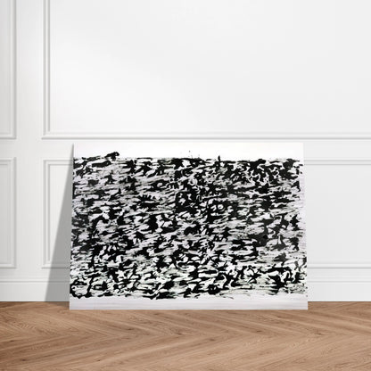UNTITLED CHINESE INK DRAWING 1961 - Henri Michaux Brushed Aluminum Print - 70x100 cm / 28x40 inches | Henri Michaux Aluminum Print | Henri Michaux Prints