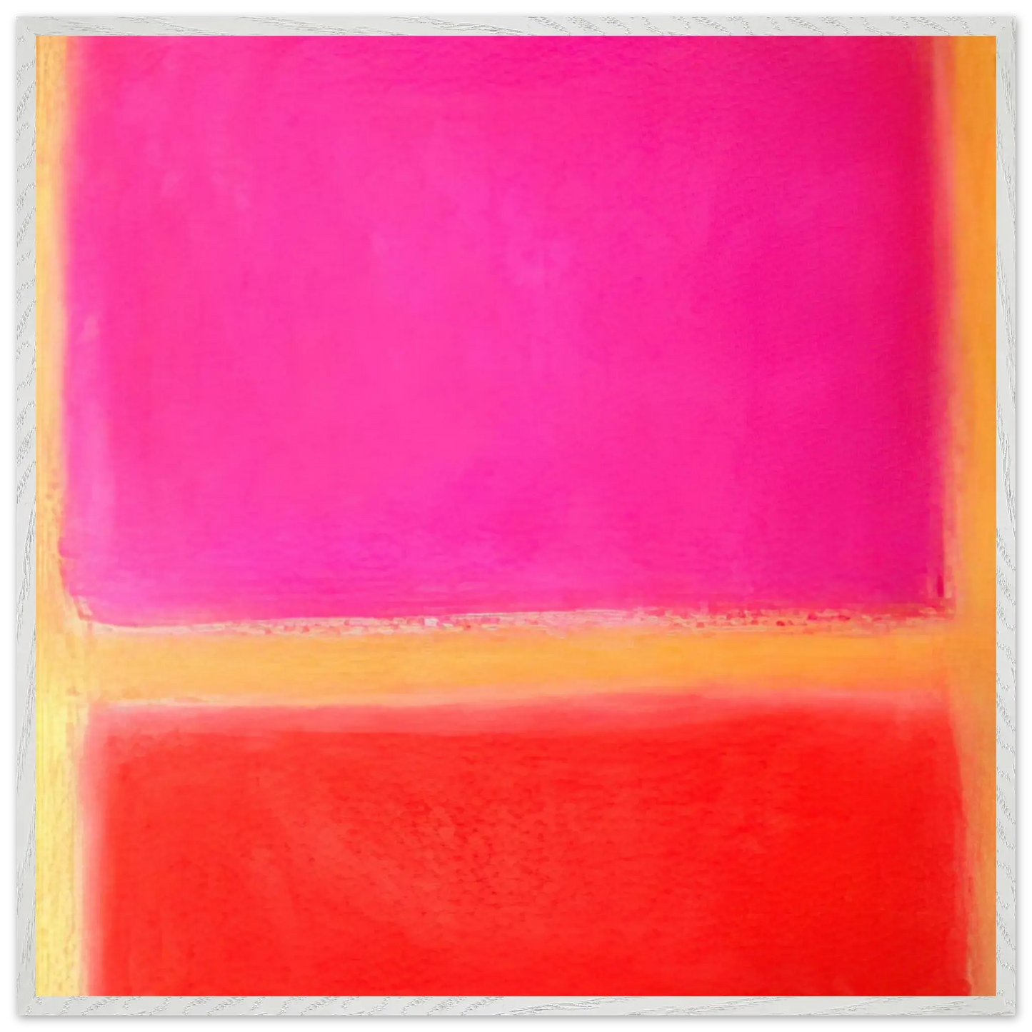 Helen Frankenthaler - Untitled - Color Field Painting Wall art - 50x50 cm / 20x20 inches - Premium Wooden Framed Poster With Fine Art Paper - White frame
