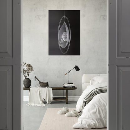 Deformación de la gota circunvalada - 1965 - Gyula Kosice Brushed Aluminum Print - 70x100 cm / 28x40 inches | Gyula Kosice Aluminum Print | Gyula Kosice Prints