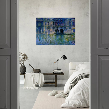 Palazzo da Mula at Venice - claude monet Brushed Aluminum Print - 70x100 cm / 28x40 inches | claude monet Aluminum Print | claude monet Prints