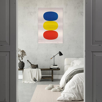 Blue and Yellow and Red-Orange - Ellsworth Kelly Brushed Aluminum Print - 70x100 cm / 28x40 inches | Ellsworth Kelly Aluminum Print | Ellsworth Kelly Prints