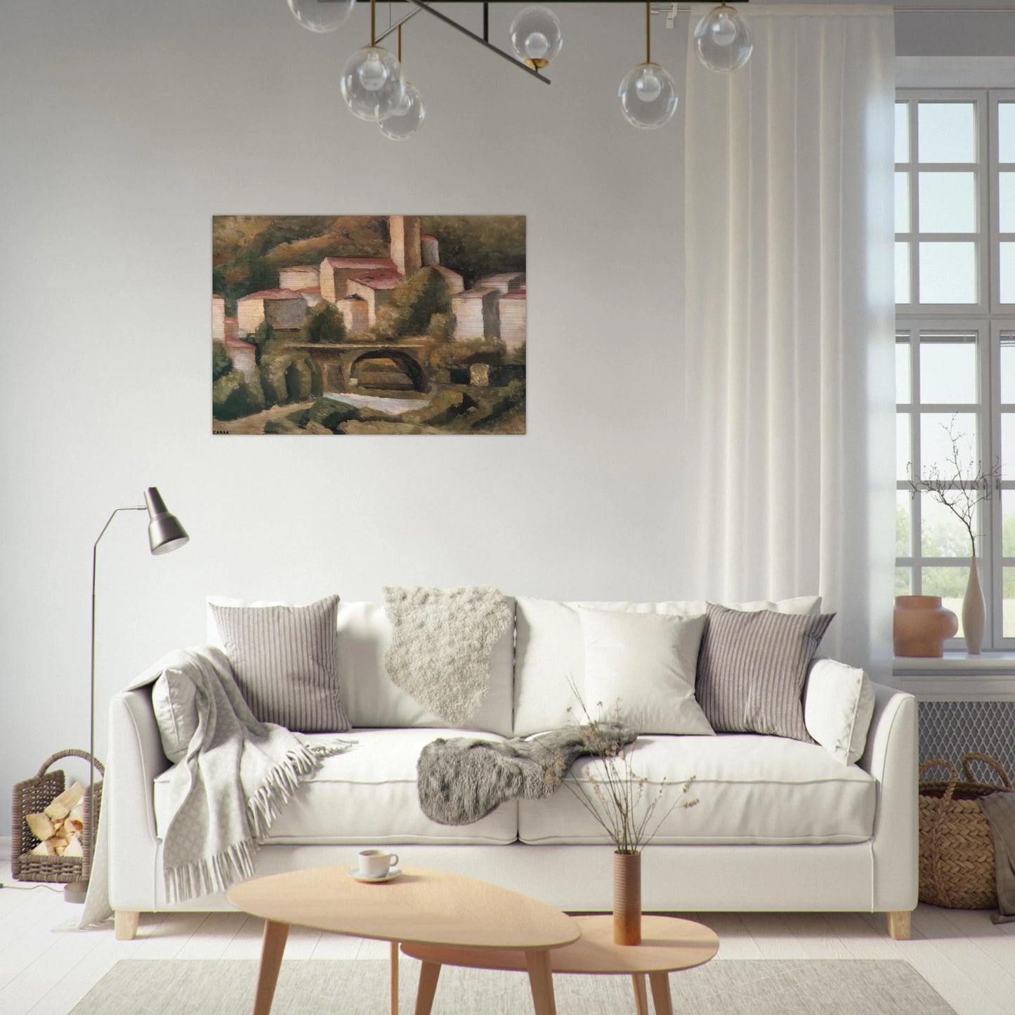 SAN GIACOMO DI VARALLO 1924 - Carlo Carra Brushed Aluminum Print - 70x100 cm / 28x40 inches | Carlo Carra Aluminum Print | Carlo Carra Prints