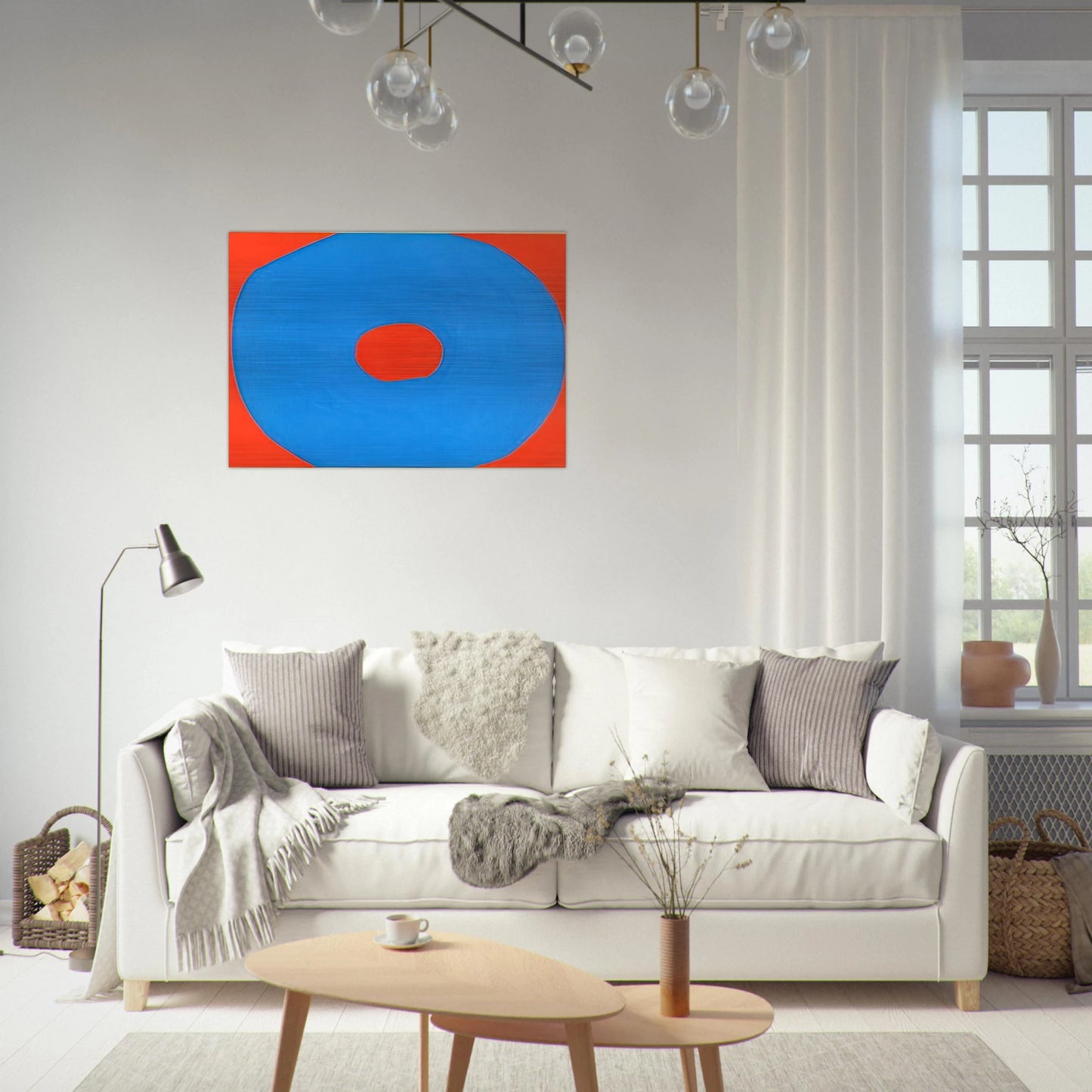 Circle - 1971 - Jiro Yoshihara Brushed Aluminum Print - 70x100 cm / 28x40 inches | Jiro Yoshihara Aluminum Print | Jiro Yoshihara Prints