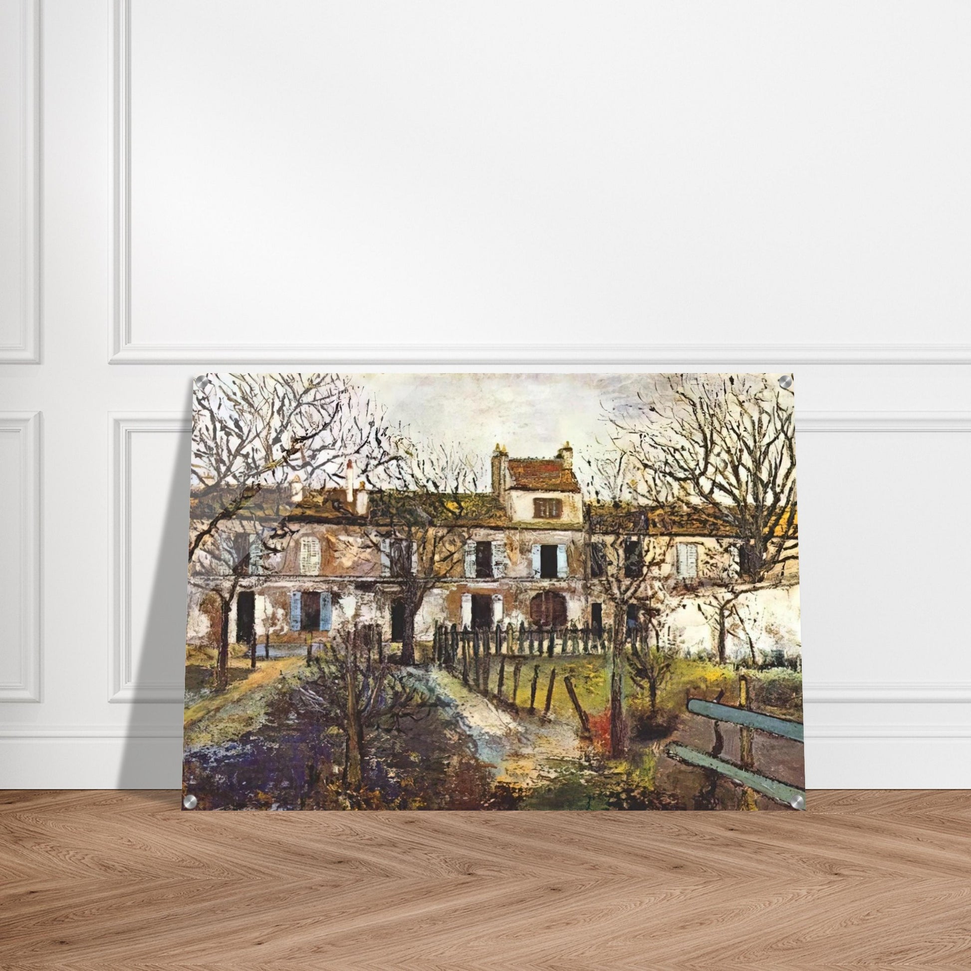 THE GARDEN AT MONTMAGNY - Maurice Utrillo Acrylic Print - 70x100 cm / 28x40″ inches