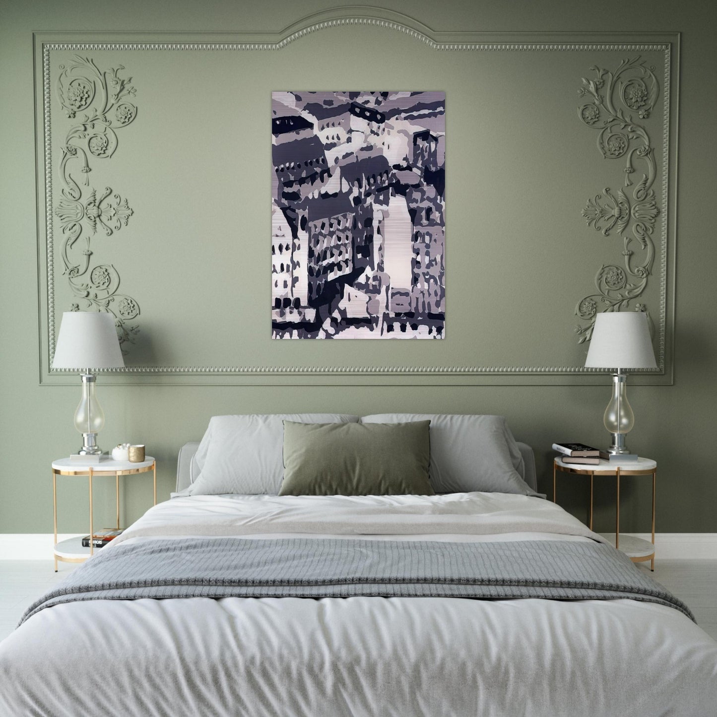 TOWNSCAPE 1969 2 - Gerhard Richter Brushed Aluminum Print - 70x100 cm / 28x40 inches | Gerhard Richter Aluminum Print | Gerhard Richter Prints