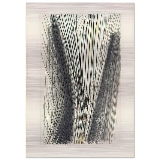 #18 - 1953 - Hans Hartung Brushed Aluminum Print - 70x100 cm / 28x40 inches | Hans Hartung Aluminum Print | Hans Hartung Prints