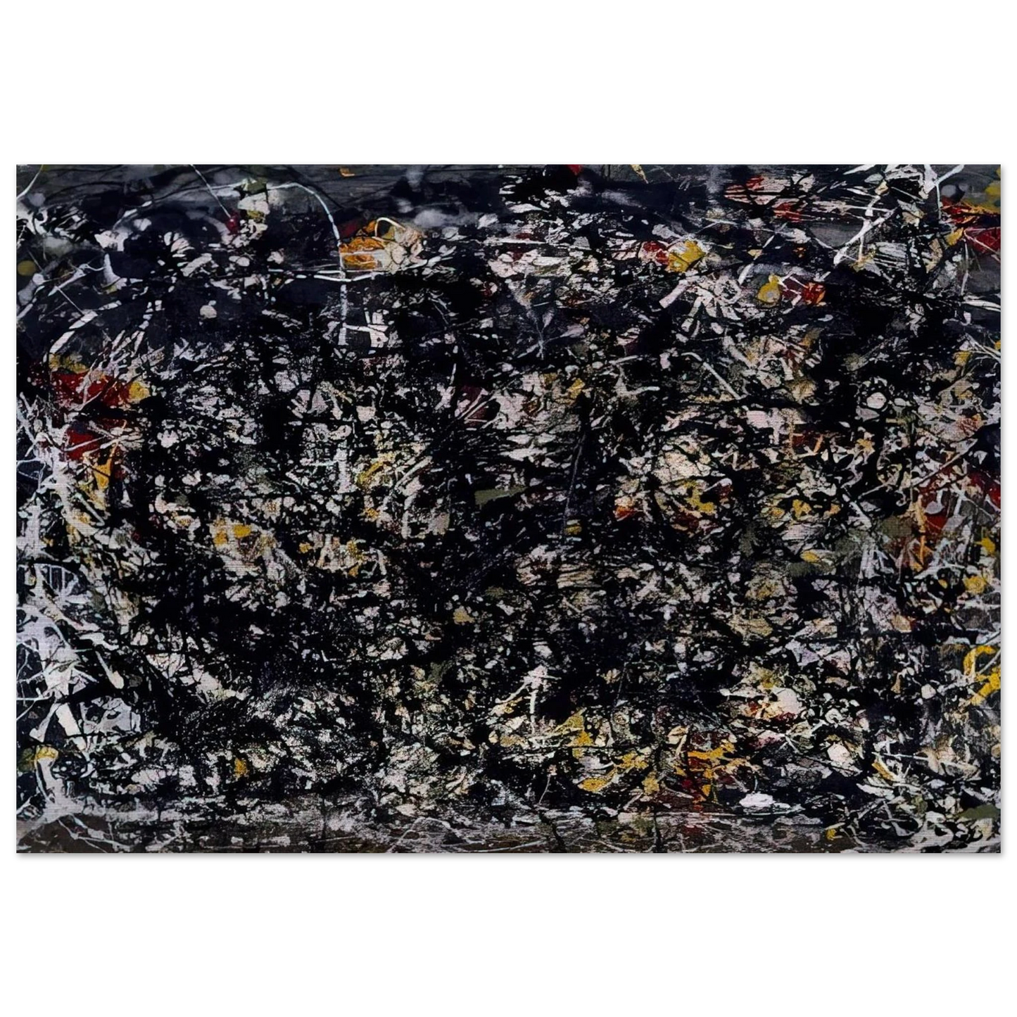 NUMBER 6 1949 - Jackson Pollock Brushed Aluminum Print - 70x100 cm / 28x40 inches | Jackson Pollock Aluminum Print | Jackson Pollock Prints