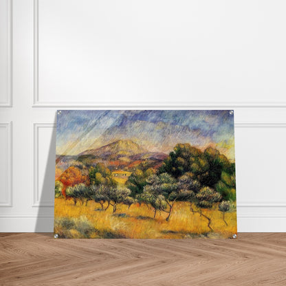 Mount Sainte Victoire - Pierre-Auguste Renoir Acrylic Print - 70x100 cm / 28x40″ inches | Pierre-Auguste Renoir Wall Art | Pierre-Auguste Renoir Prints