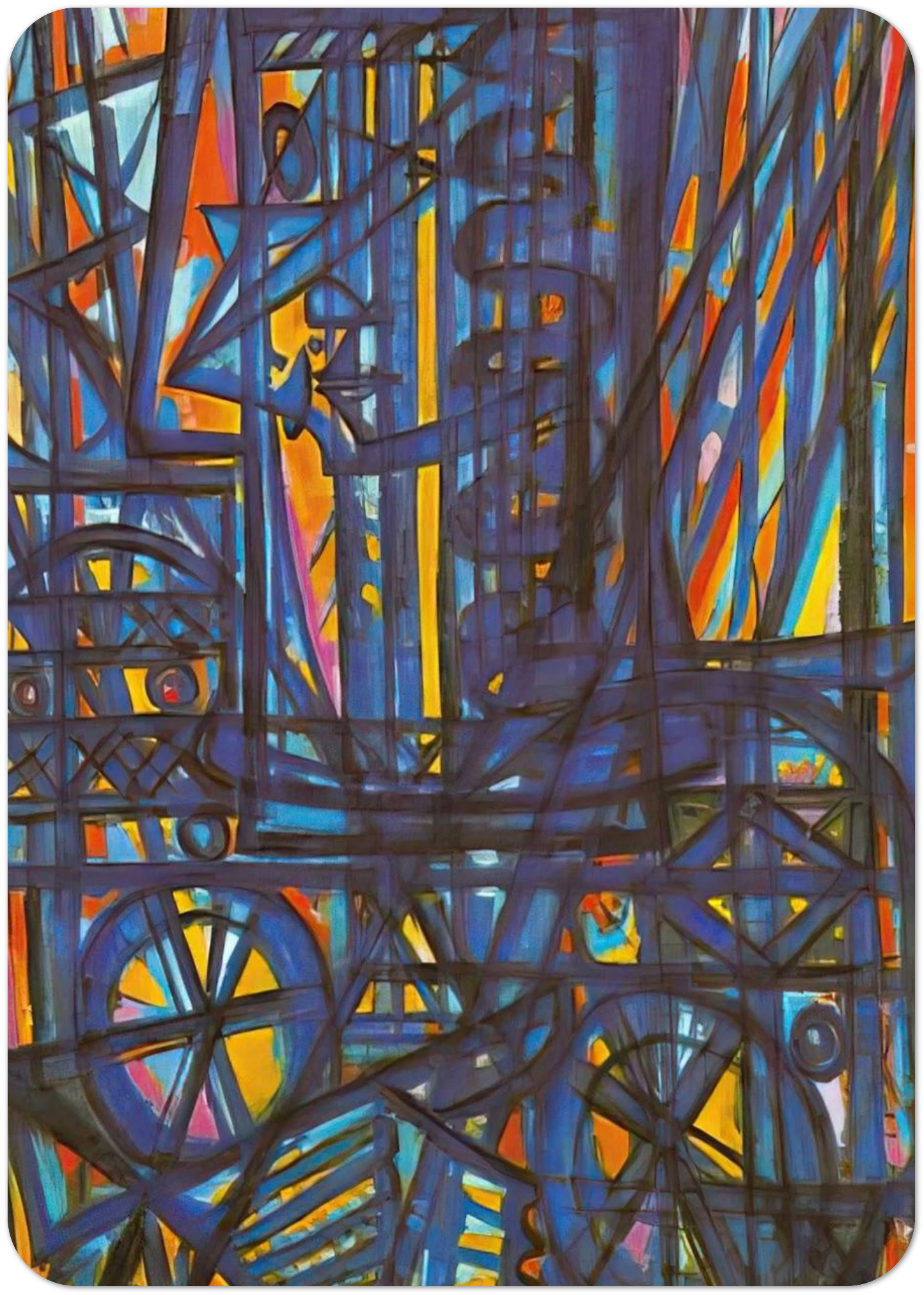Jeanne d'Arc traversant la Loire - 1940 By Charles Lapicque Pack of 10 Post Cards | Charles Lapicque Post Cards | A6 (10.5 x 14.8 cm) - 4.1 x 5.8 inches
