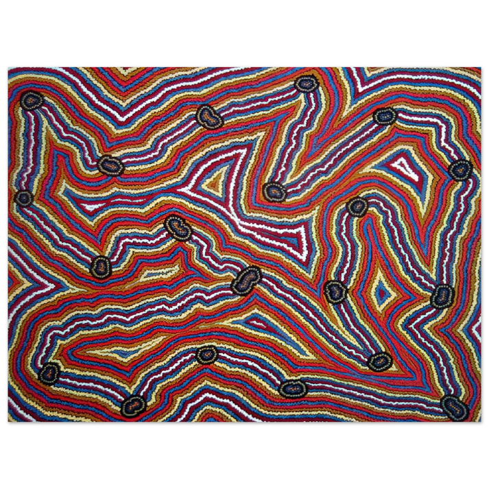Clifford Possum Tjapaltjarri - Narripi Dreaming - 1992  75x100 cm / 30x40inches Fine Art Poster