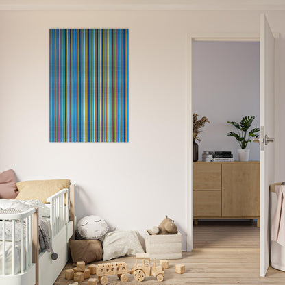 ACHEAN 1981 - Bridget Riley Brushed Aluminum Print - 70x100 cm / 28x40 inches | Bridget Riley Aluminum Print | Bridget Riley Prints