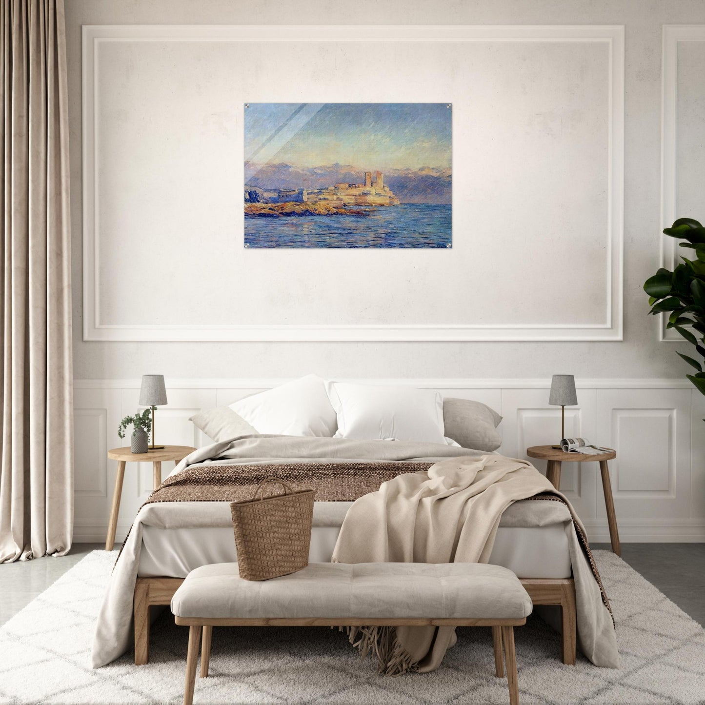 The Castle in Antibes - claude monet Acrylic Print - 70x100 cm / 28x40″ inches