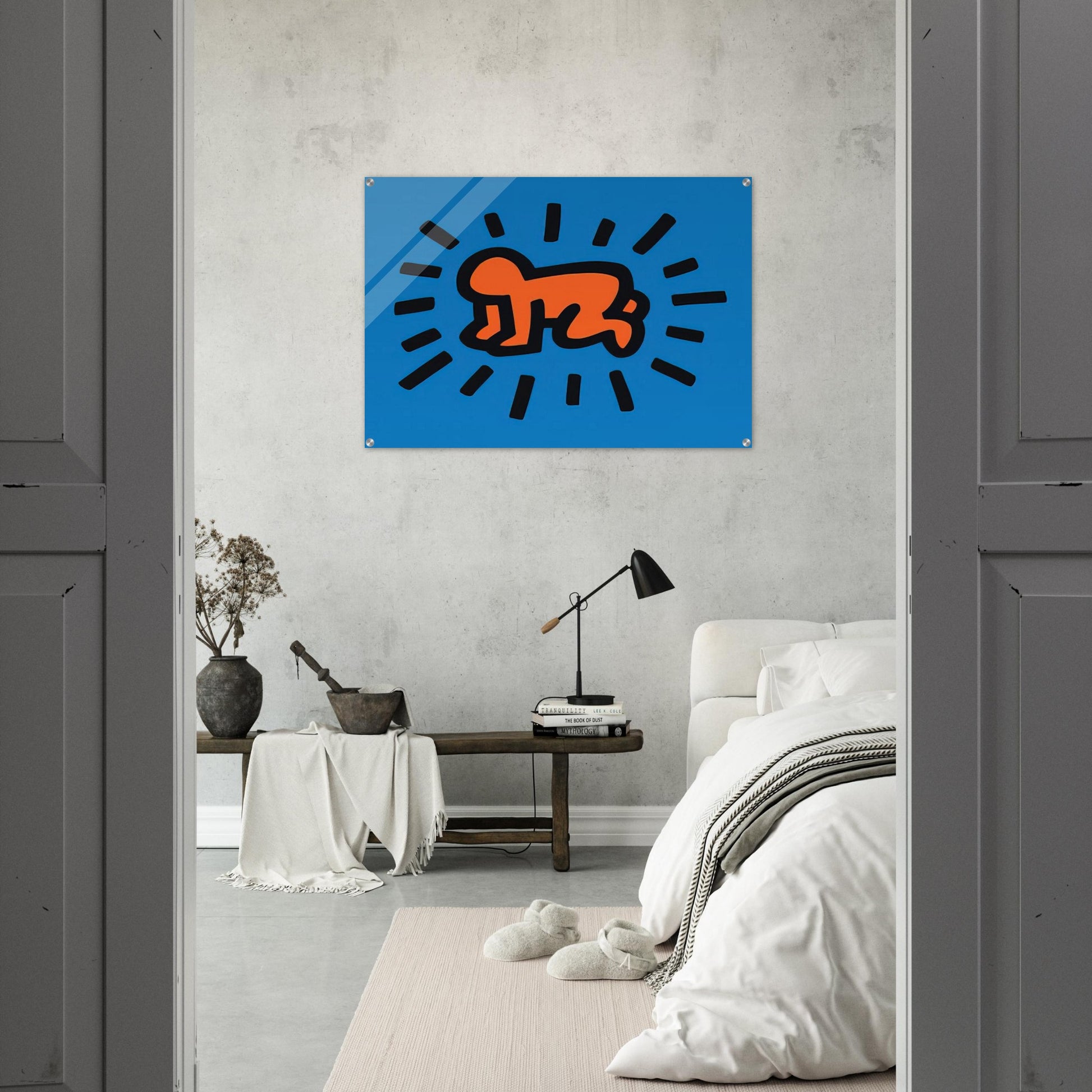 RADIANT BABY FROM ICONS SERIES 1990 - Keith Haring Acrylic Print - 70x100 cm / 28x40″ inches