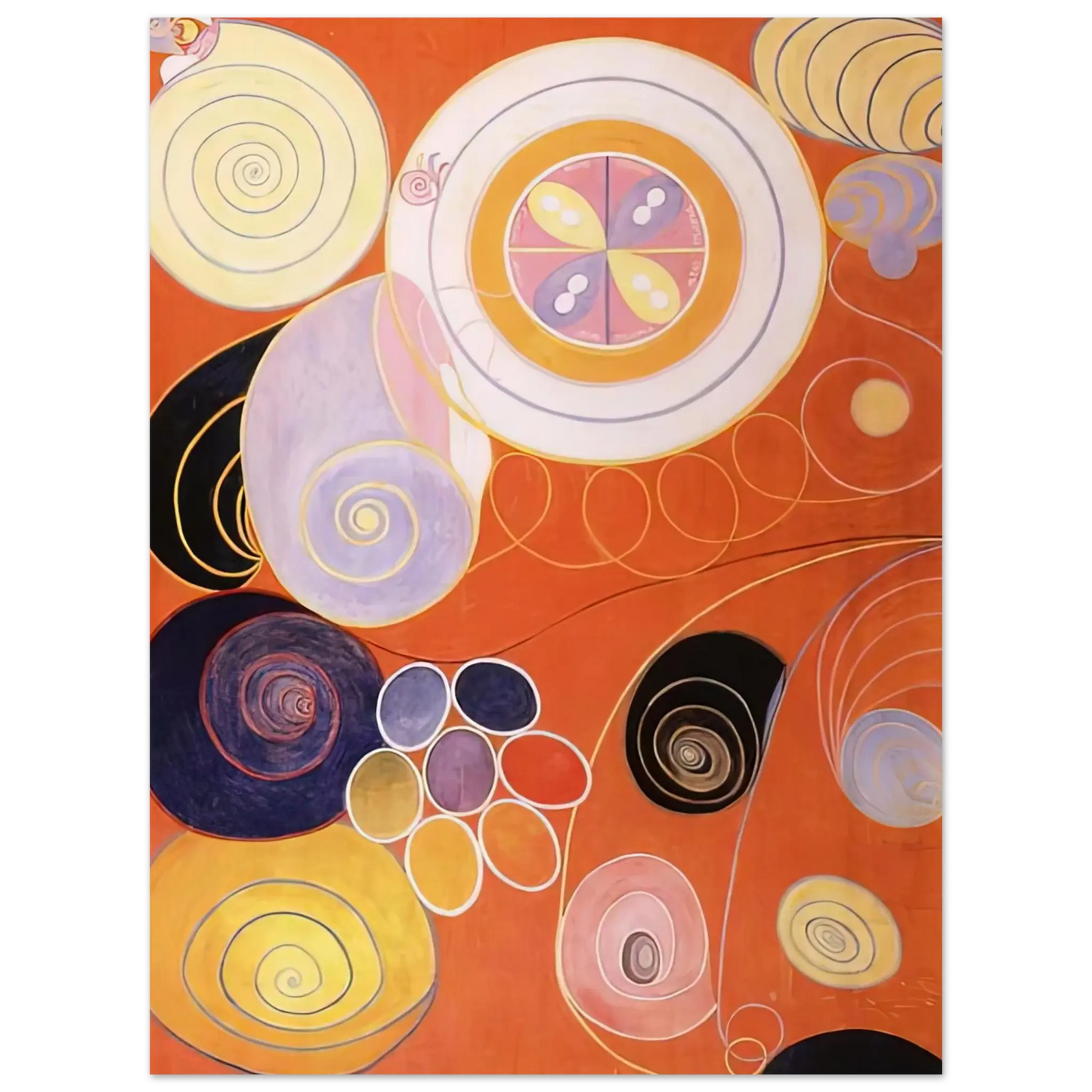 Hilma af Klint - THEY TENS MAINSTAY IV 1907 Wall art - 13x18 cm / 5x7 inches - Fine Art Poster - -