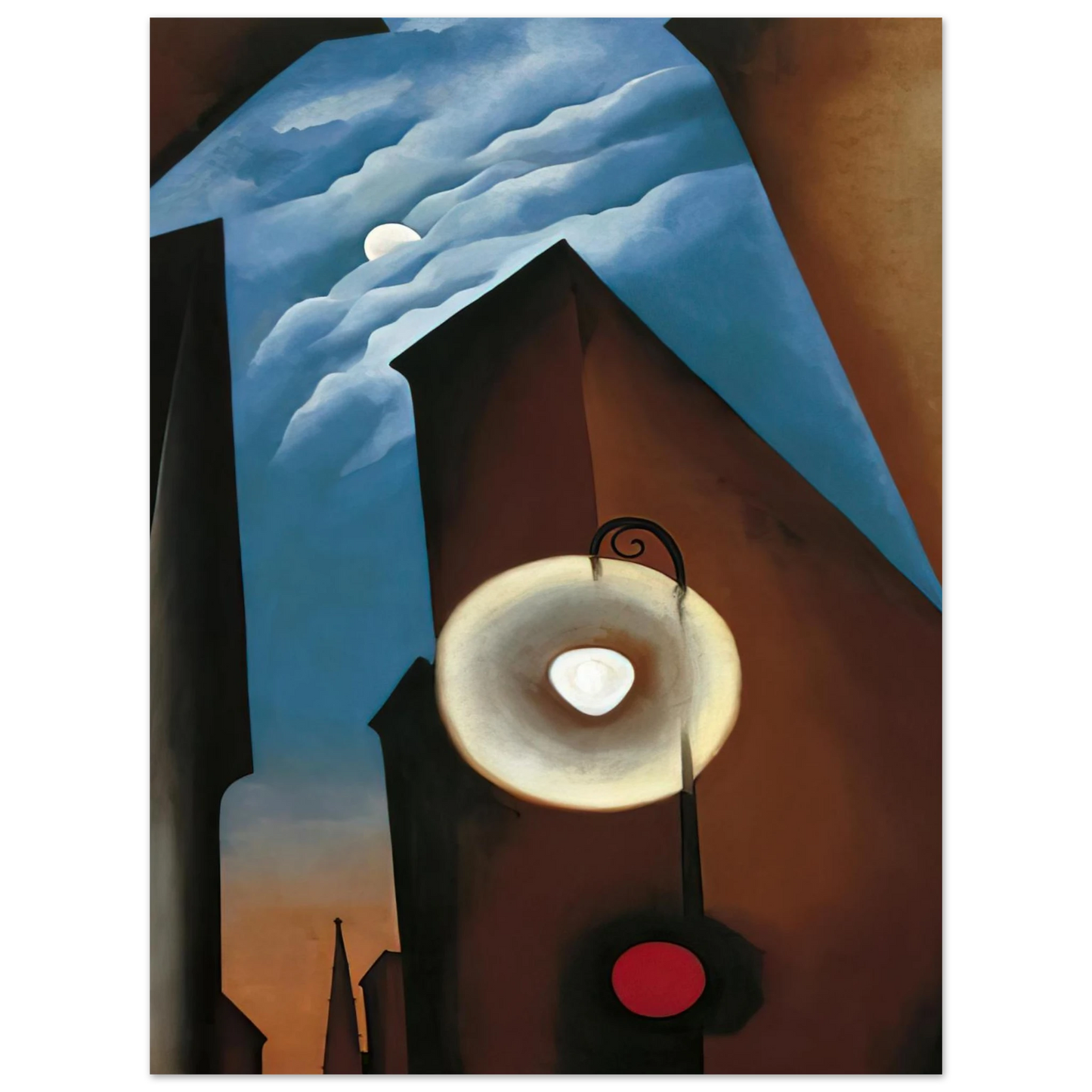 Georgia O'Keeffe - New York with Moon Fine Art Poster