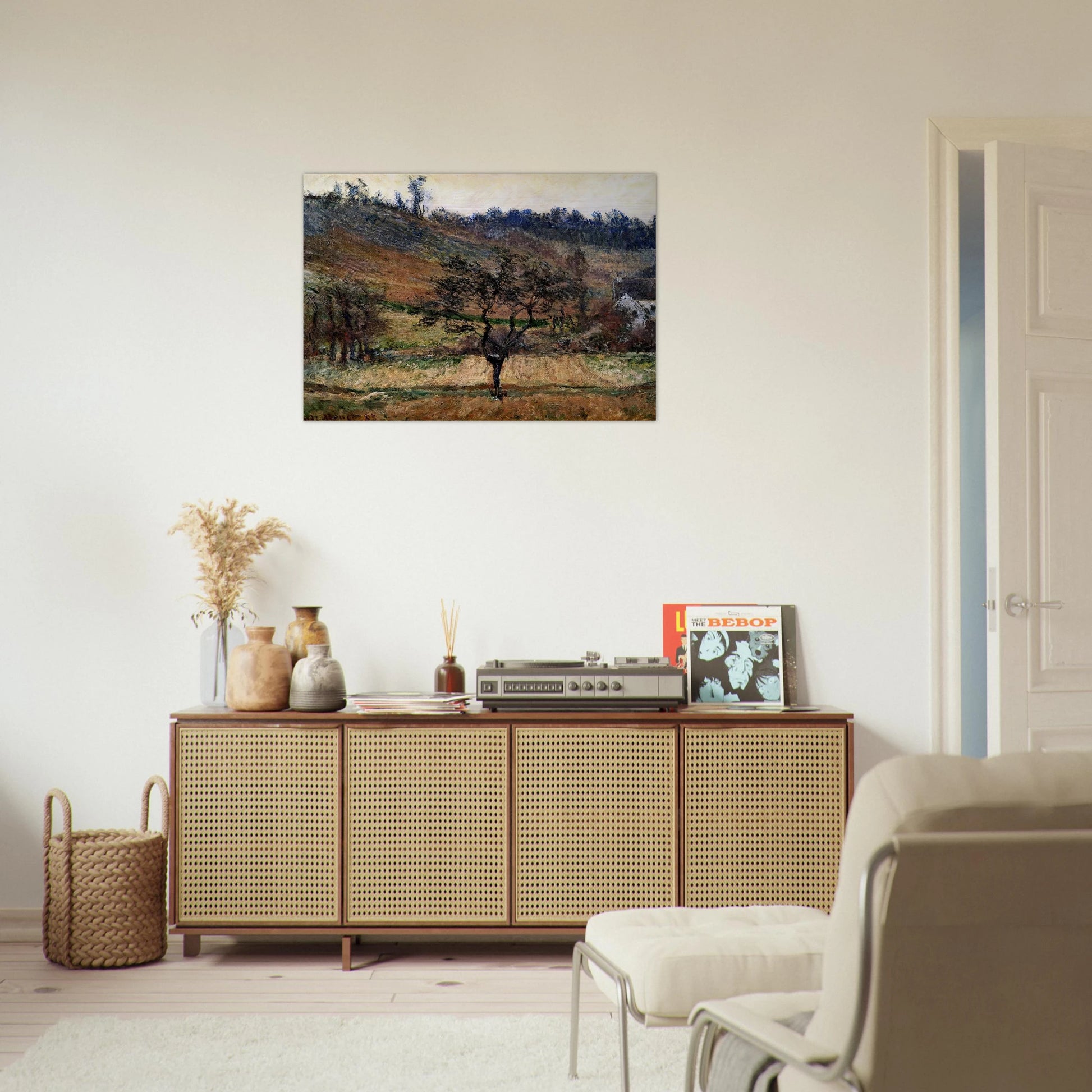 The Valley Of Falaise - claude monet Brushed Aluminum Print - 70x100 cm / 28x40 inches | claude monet Aluminum Print | claude monet Prints