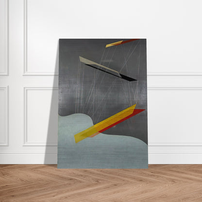 Sil I - Laszlo Moholy-Nagy Brushed Aluminum Print - 70x100 cm / 28x40 inches | Laszlo Moholy-Nagy Aluminum Print | Laszlo Moholy-Nagy Prints
