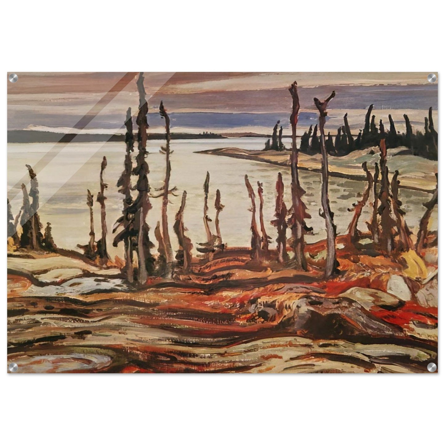 Wilderness, Deese Bay - Art Nouveau Modern - A.Y. Jackson Acrylic Print - 70x100 cm / 28x40″ inches